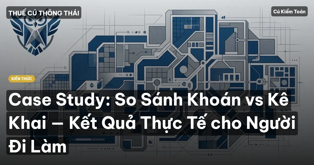 Case Study: So Sánh Khoán vs Kê Khai — Kết Quả Thực Tế cho Người Đi Làm