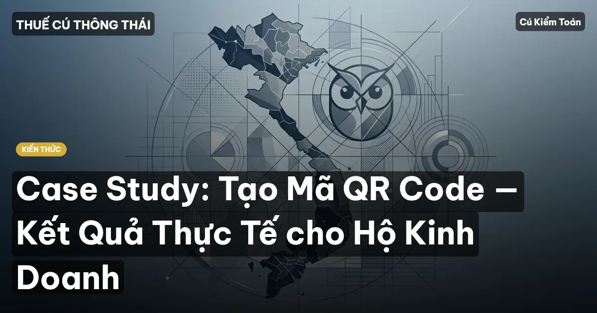 Case Study: Tạo Mã QR Code — Kết Quả Thực Tế cho Hộ Kinh Doanh
