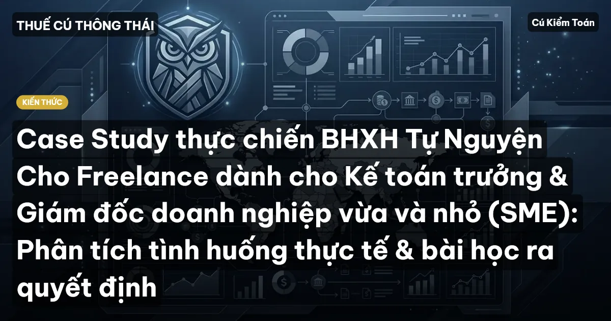 Case Study thực chiến BHXH Tự Nguyện Cho Freelance dành cho Kế toán trưởng & Giám đốc doanh nghiệp vừa và nhỏ (SME): Phân tích tình huống thực tế & bài học ra quyết định