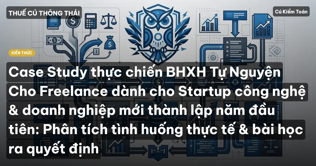 Case Study thực chiến BHXH Tự Nguyện Cho Freelance dành cho Startup công nghệ & doanh nghiệp mới thành lập năm đầu tiên: Phân tích tình huống thực tế & bài học ra quyết định