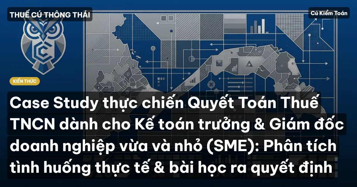 Case Study thực chiến Quyết Toán Thuế TNCN dành cho Kế toán trưởng & Giám đốc doanh nghiệp vừa và nhỏ (SME): Phân tích tình huống thực tế & bài học ra quyết định