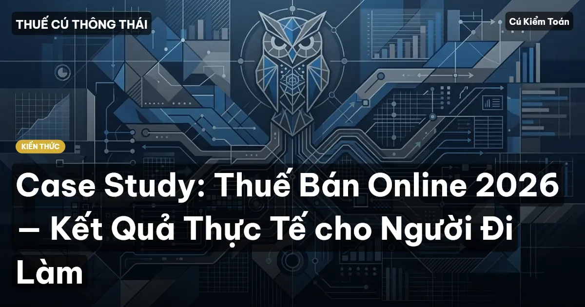 Case Study: Thuế Bán Online 2026 — Kết Quả Thực Tế cho Người Đi Làm
