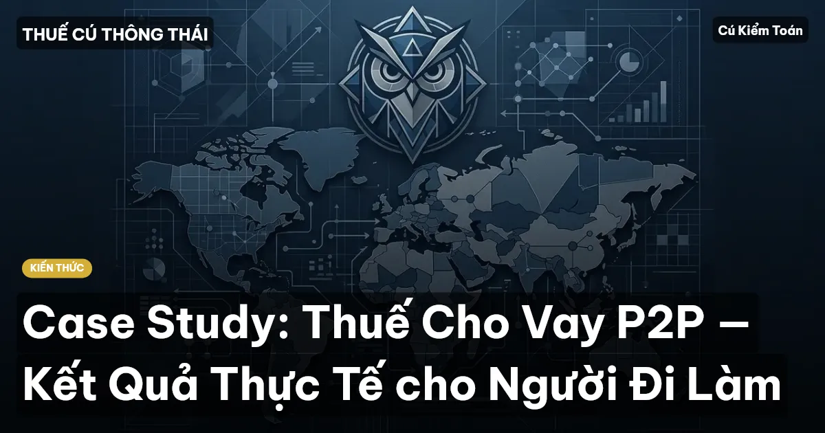Case Study: Thuế Cho Vay P2P — Kết Quả Thực Tế cho Người Đi Làm