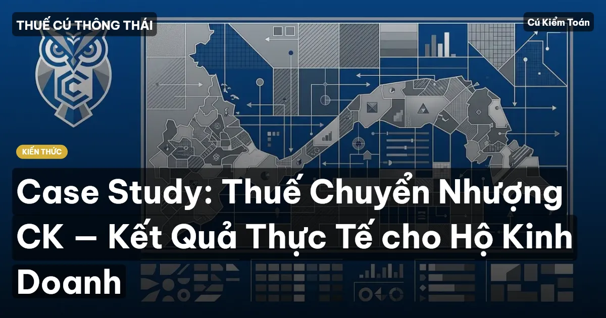 Case Study: Thuế Chuyển Nhượng CK — Kết Quả Thực Tế cho Hộ Kinh Doanh