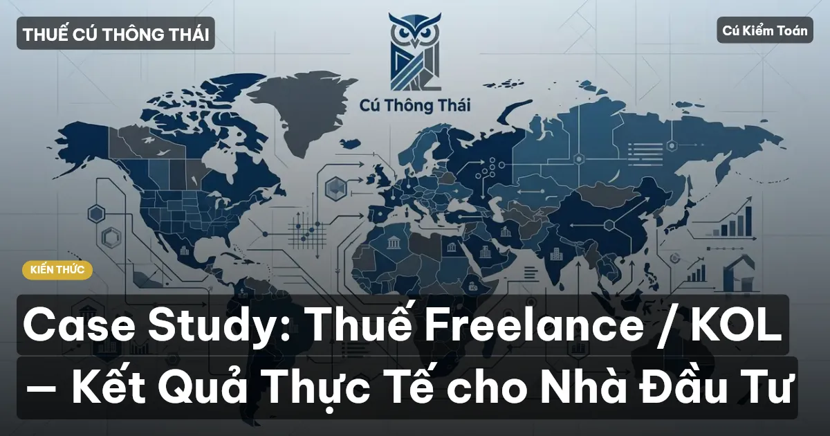 Case Study: Thuế Freelance / KOL — Kết Quả Thực Tế cho Nhà Đầu Tư