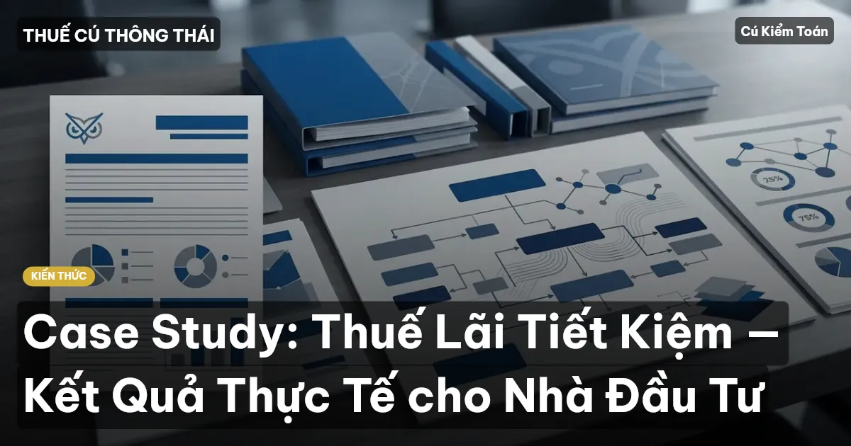 Case Study: Thuế Lãi Tiết Kiệm — Kết Quả Thực Tế cho Nhà Đầu Tư