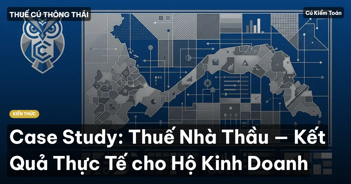 Case Study: Thuế Nhà Thầu — Kết Quả Thực Tế cho Hộ Kinh Doanh