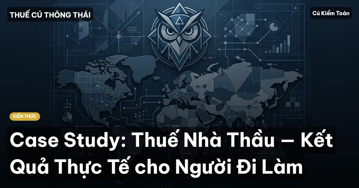Case Study: Thuế Nhà Thầu — Kết Quả Thực Tế cho Người Đi Làm