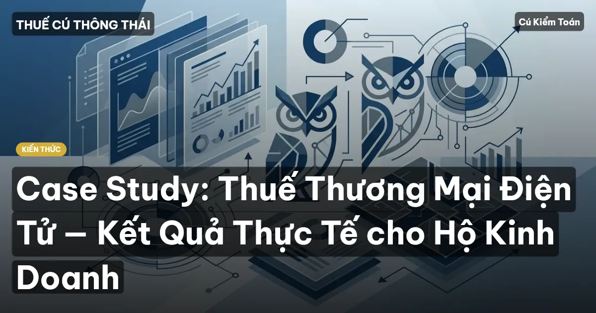 Case Study: Thuế Thương Mại Điện Tử — Kết Quả Thực Tế cho Hộ Kinh Doanh