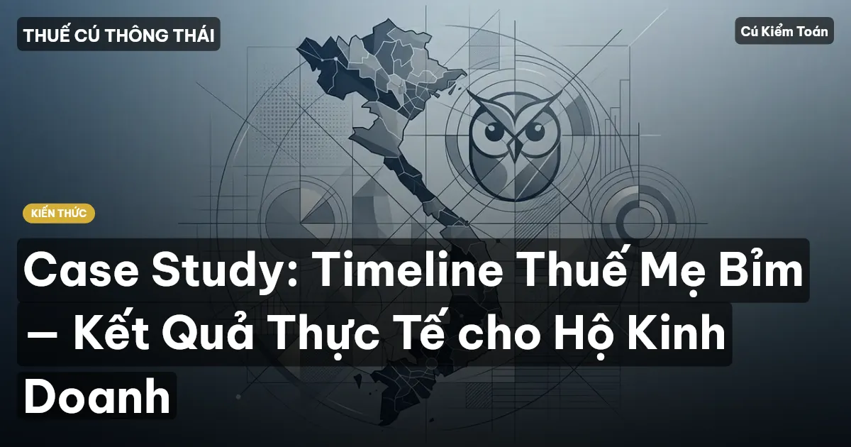 Case Study: Timeline Thuế Mẹ Bỉm — Kết Quả Thực Tế cho Hộ Kinh Doanh