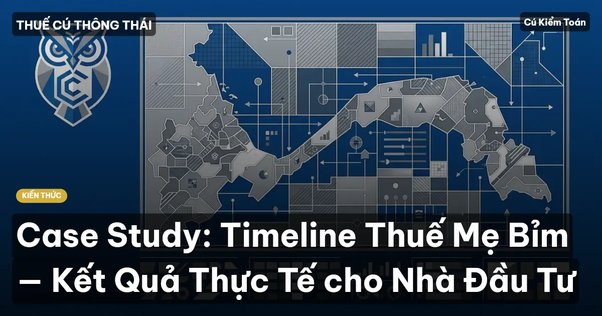 Case Study: Timeline Thuế Mẹ Bỉm — Kết Quả Thực Tế cho Nhà Đầu Tư