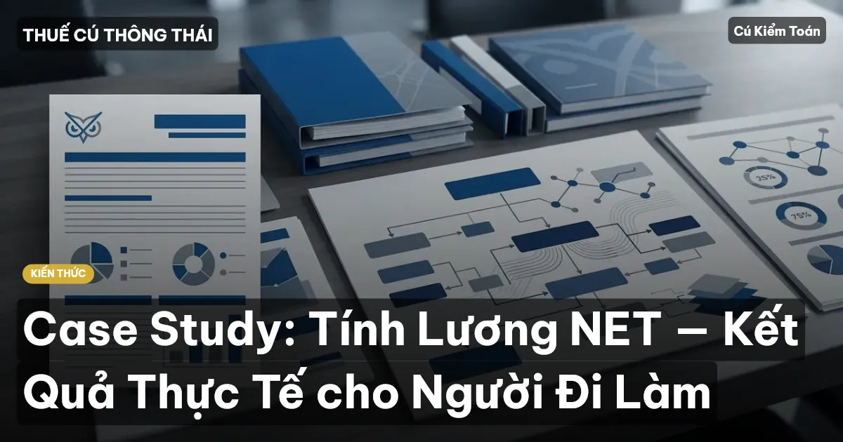 Case Study: Tính Lương NET — Kết Quả Thực Tế cho Người Đi Làm
