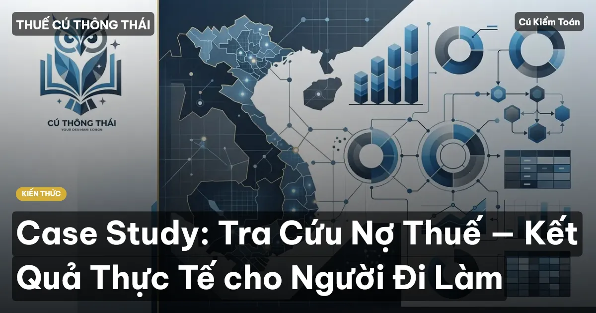 Case Study: Tra Cứu Nợ Thuế — Kết Quả Thực Tế cho Người Đi Làm