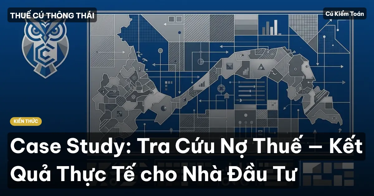 Case Study: Tra Cứu Nợ Thuế — Kết Quả Thực Tế cho Nhà Đầu Tư