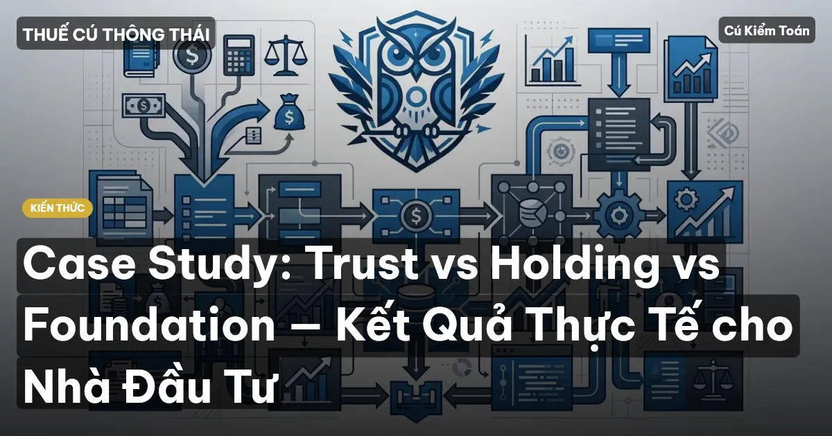 Case Study: Trust vs Holding vs Foundation — Kết Quả Thực Tế cho Nhà Đầu Tư