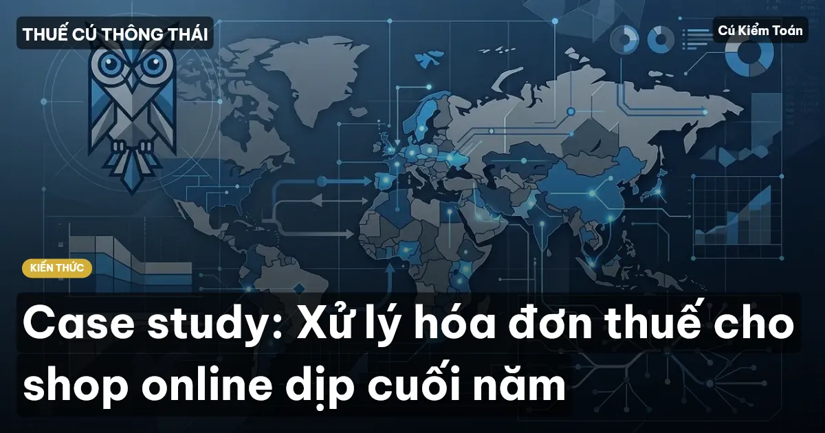 Case study: Xử lý hóa đơn thuế cho shop online dịp cuối năm