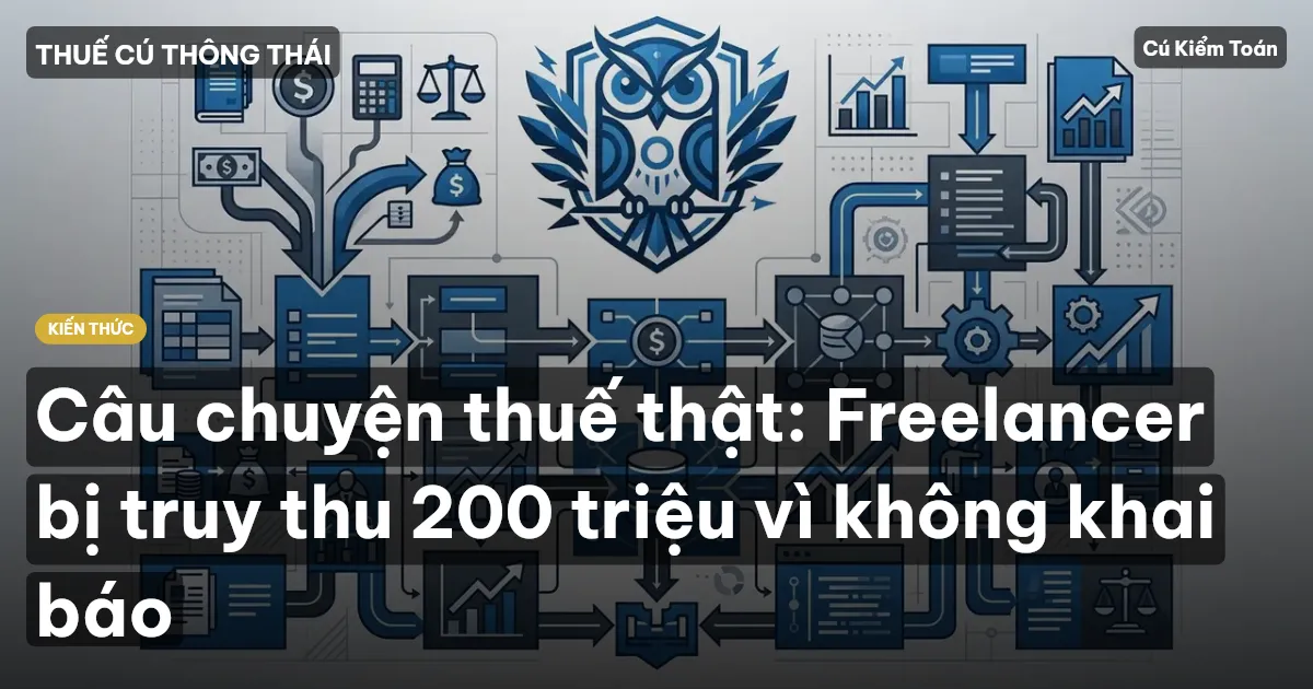 Câu chuyện thuế thật: Freelancer bị truy thu 200 triệu vì không khai báo