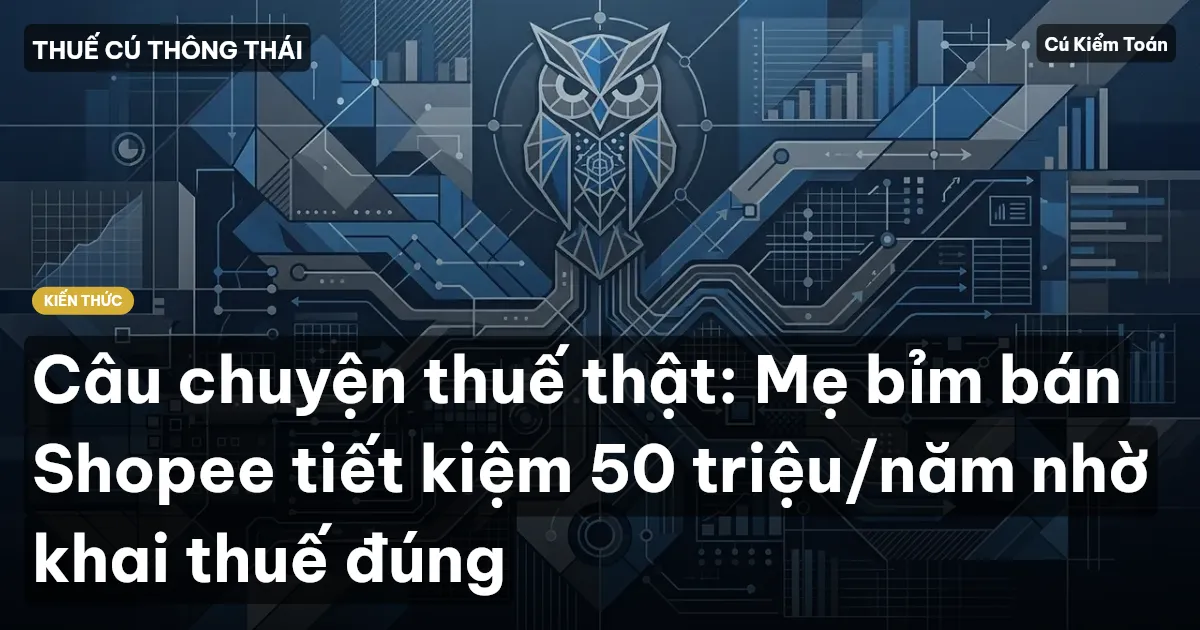 Câu chuyện thuế thật: Mẹ bỉm bán Shopee tiết kiệm 50 triệu/năm nhờ khai thuế đúng