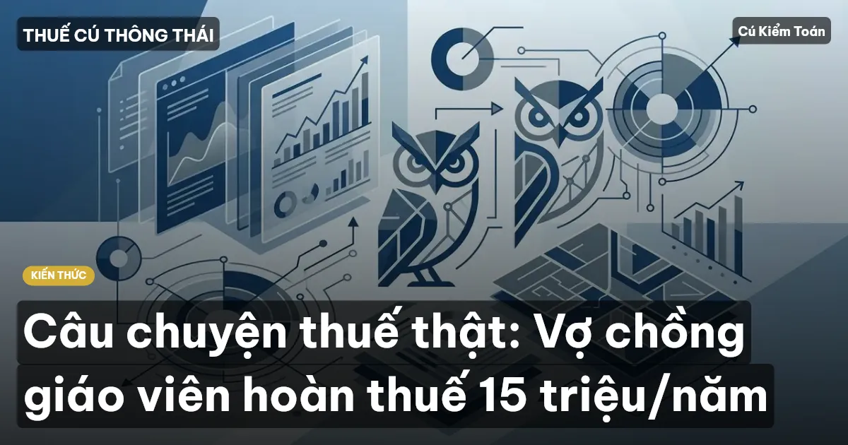 Câu chuyện thuế thật: Vợ chồng giáo viên hoàn thuế 15 triệu/năm