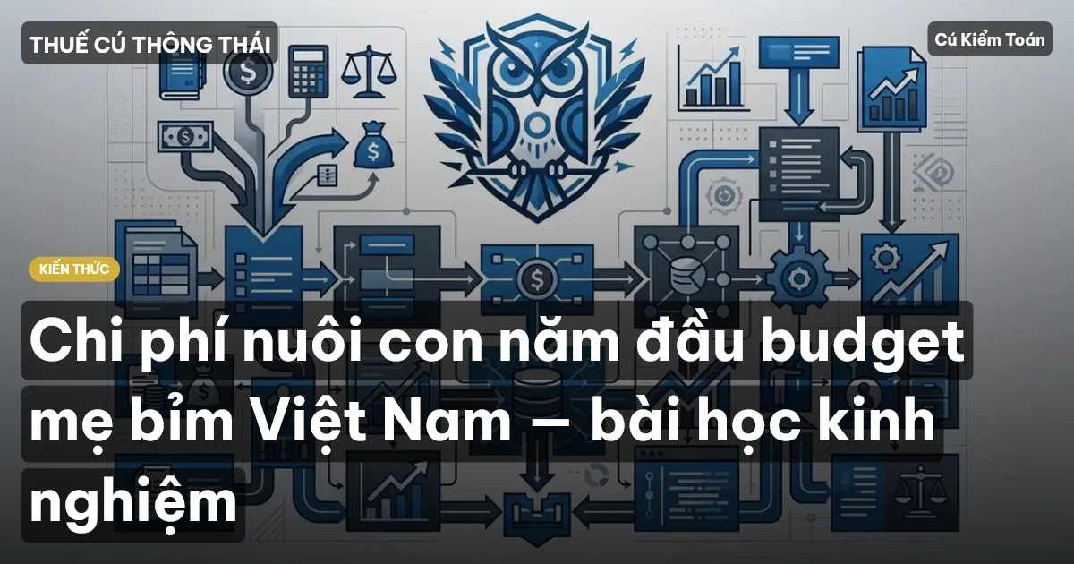 Chi phí nuôi con năm đầu budget mẹ bỉm Việt Nam — bài học kinh nghiệm