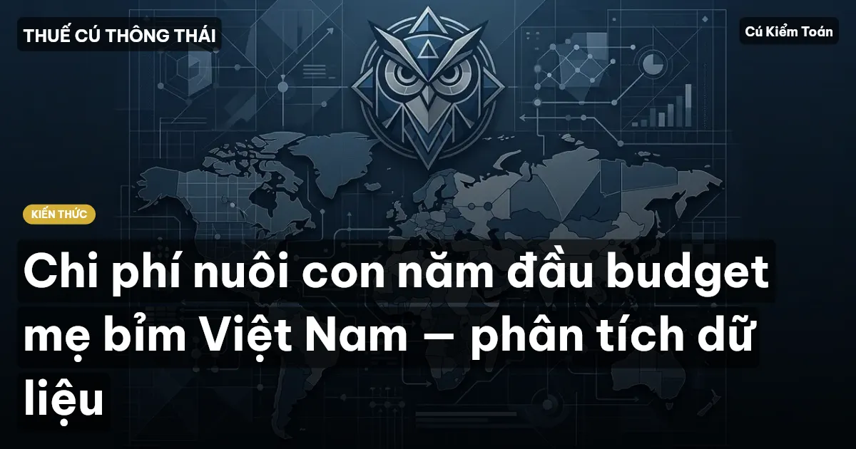 Chi phí nuôi con năm đầu budget mẹ bỉm Việt Nam — phân tích dữ liệu