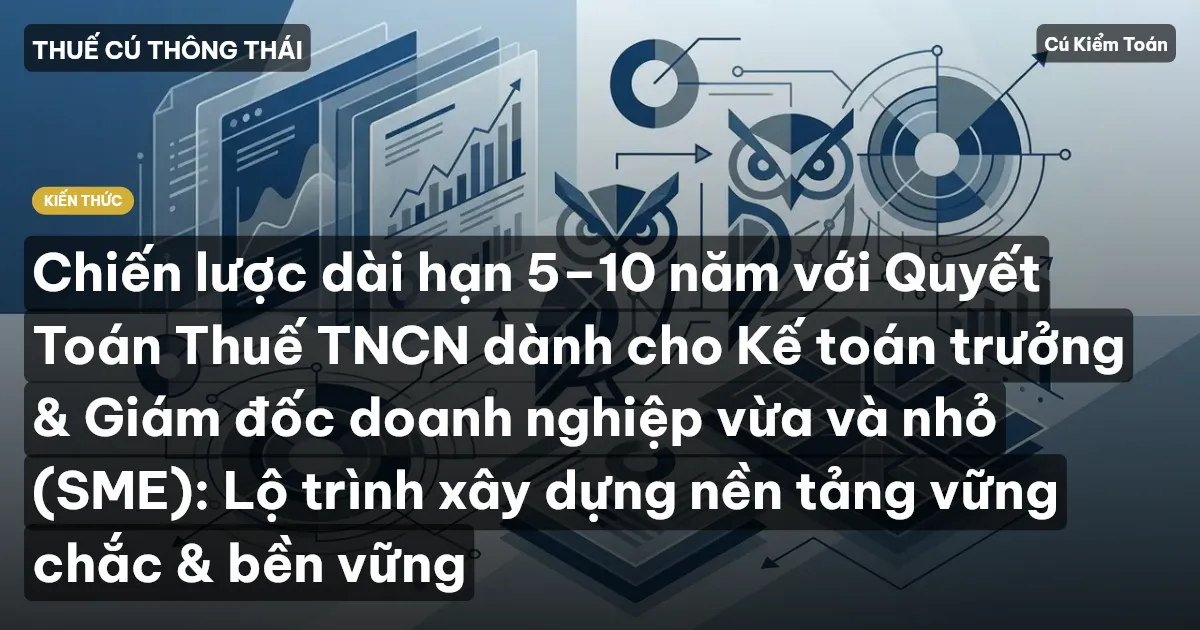 Chiến lược dài hạn 5–10 năm với Quyết Toán Thuế TNCN dành cho Kế toán trưởng & Giám đốc doanh nghiệp vừa và nhỏ (SME): Lộ trình xây dựng nền tảng vững chắc & bền vững