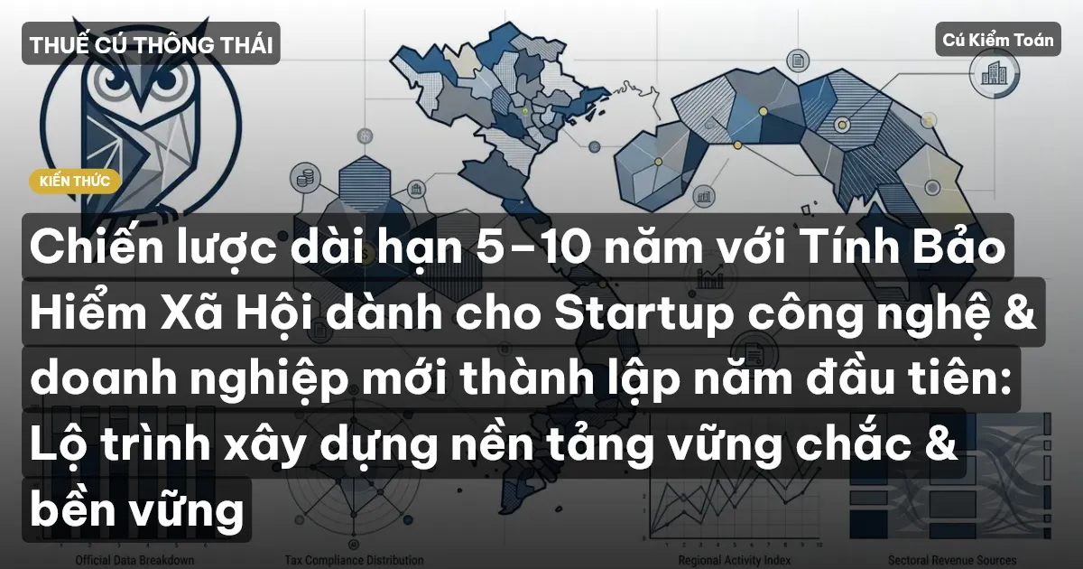 Chiến lược dài hạn 5–10 năm với Tính Bảo Hiểm Xã Hội dành cho Startup công nghệ & doanh nghiệp mới thành lập năm đầu tiên: Lộ trình xây dựng nền tảng vững chắc & bền vững
