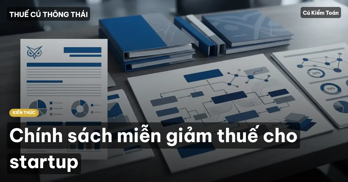 Chính sách miễn giảm thuế cho startup