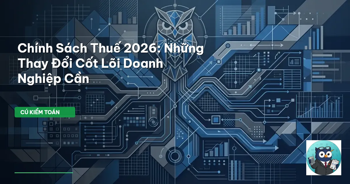 Chính Sách Thuế 2026: Những Thay Đổi Cốt Lõi Doanh Nghiệp Cần
