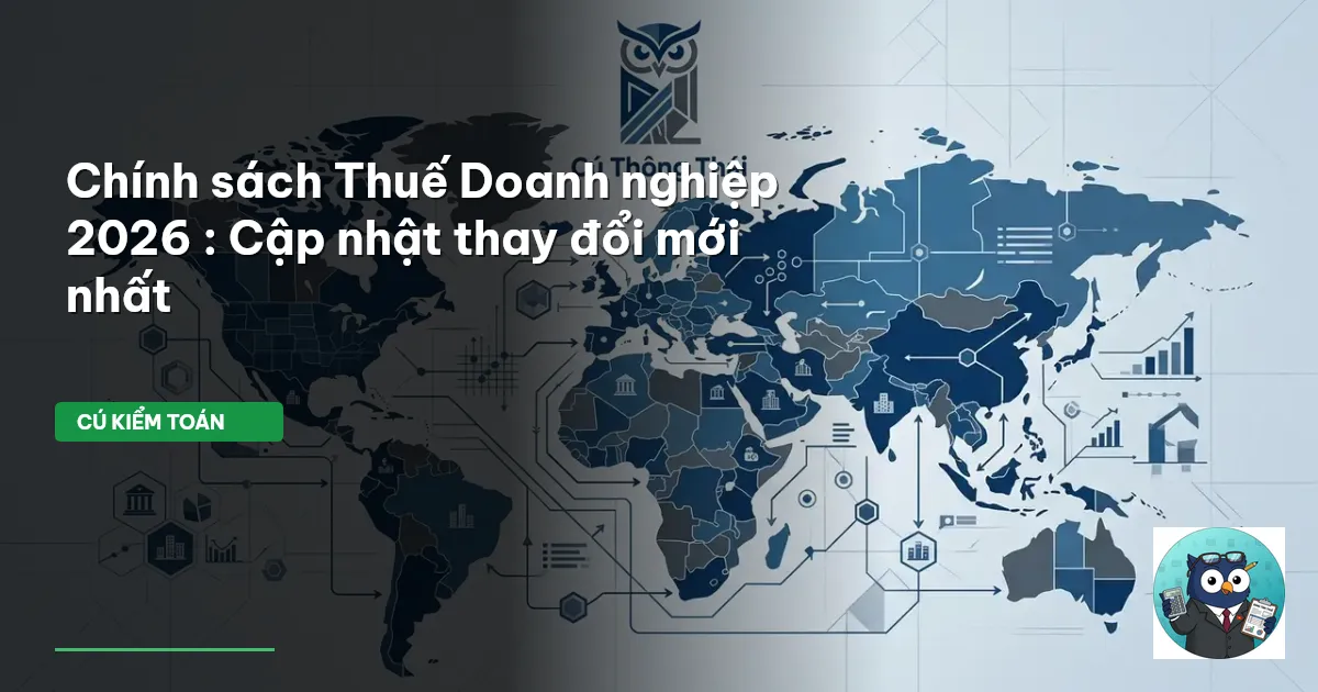 Chính sách Thuế Doanh nghiệp 2026 : Cập nhật thay đổi mới nhất