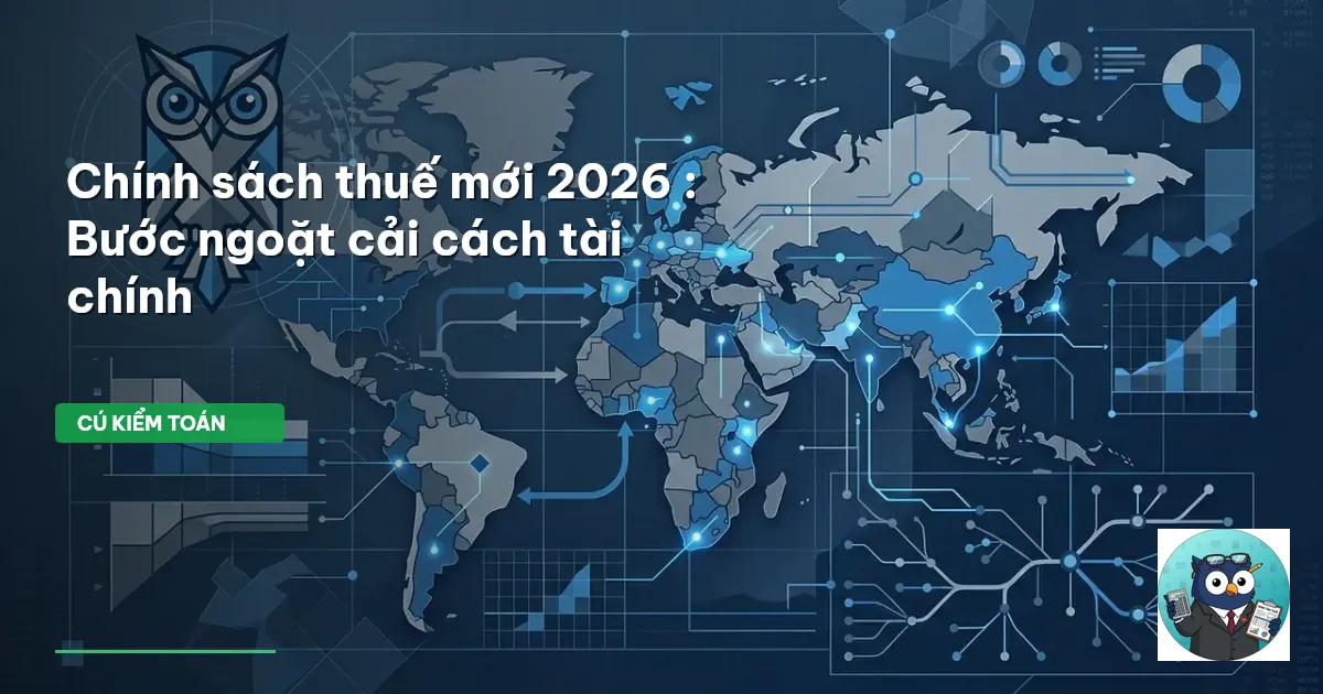 Chính sách thuế mới 2026 : Bước ngoặt cải cách tài chính