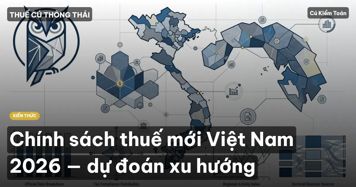 Chính sách thuế mới Việt Nam 2026 — dự đoán xu hướng