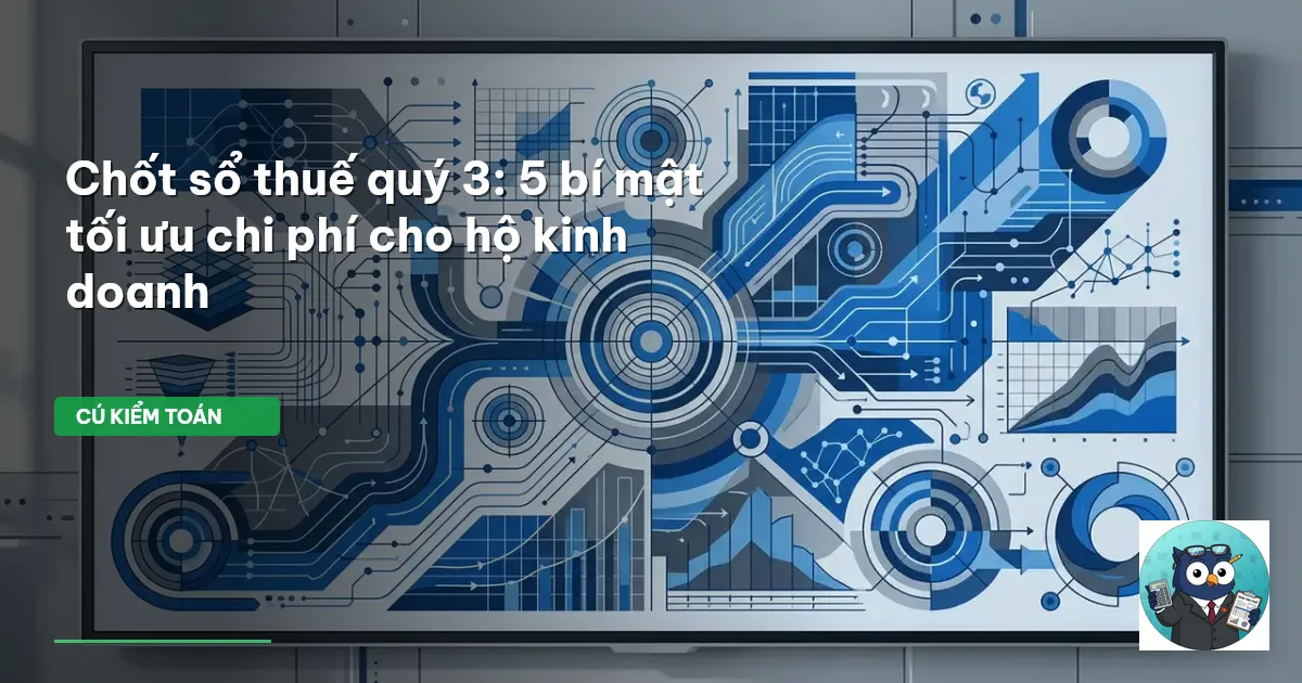 chốt sổ thuế quý 3