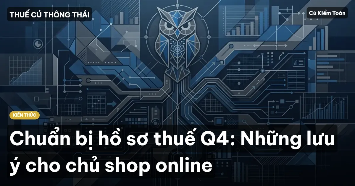 Chuẩn bị hồ sơ thuế Q4: Những lưu ý cho chủ shop online