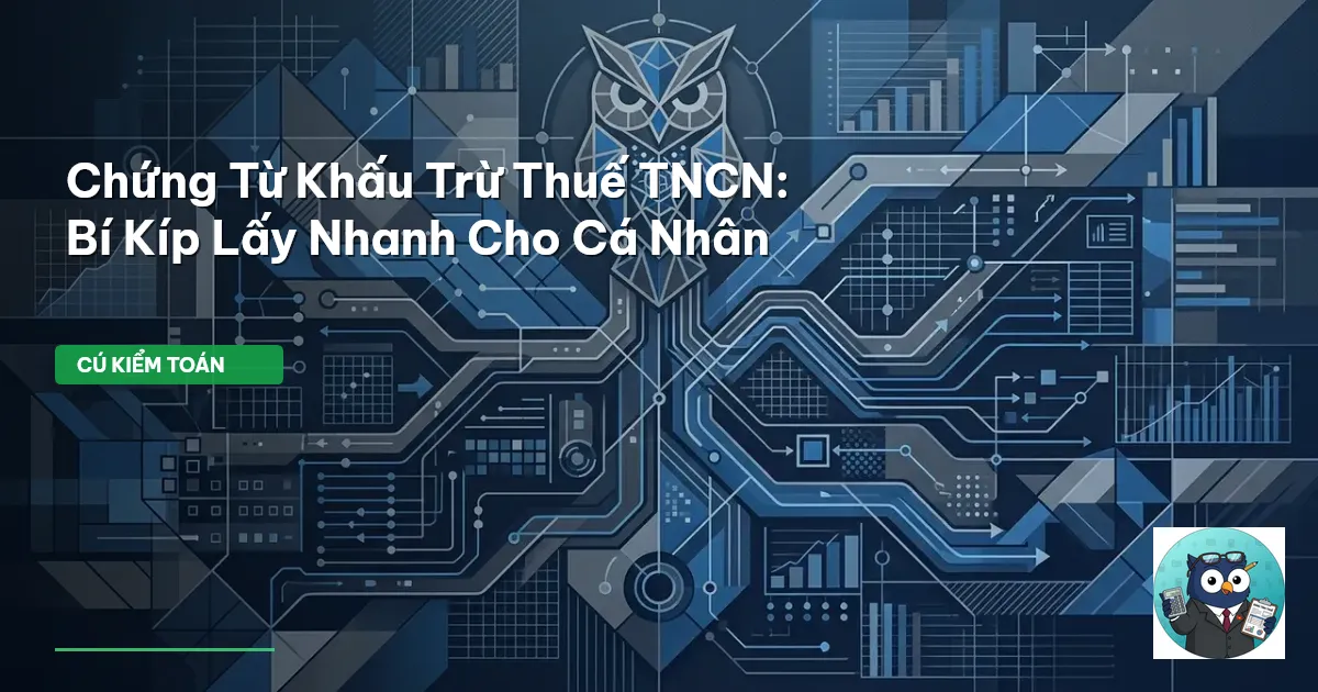 Chứng Từ Khấu Trừ Thuế TNCN: Bí Kíp Lấy Nhanh Cho Cá Nhân