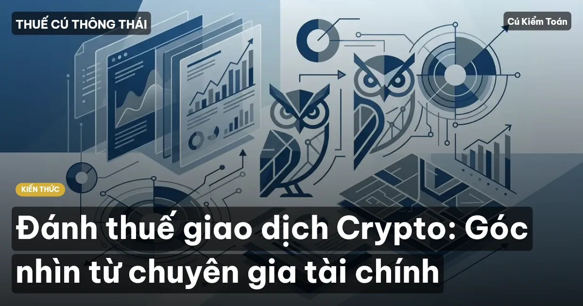 Đánh thuế giao dịch Crypto: Góc nhìn từ chuyên gia tài chính
