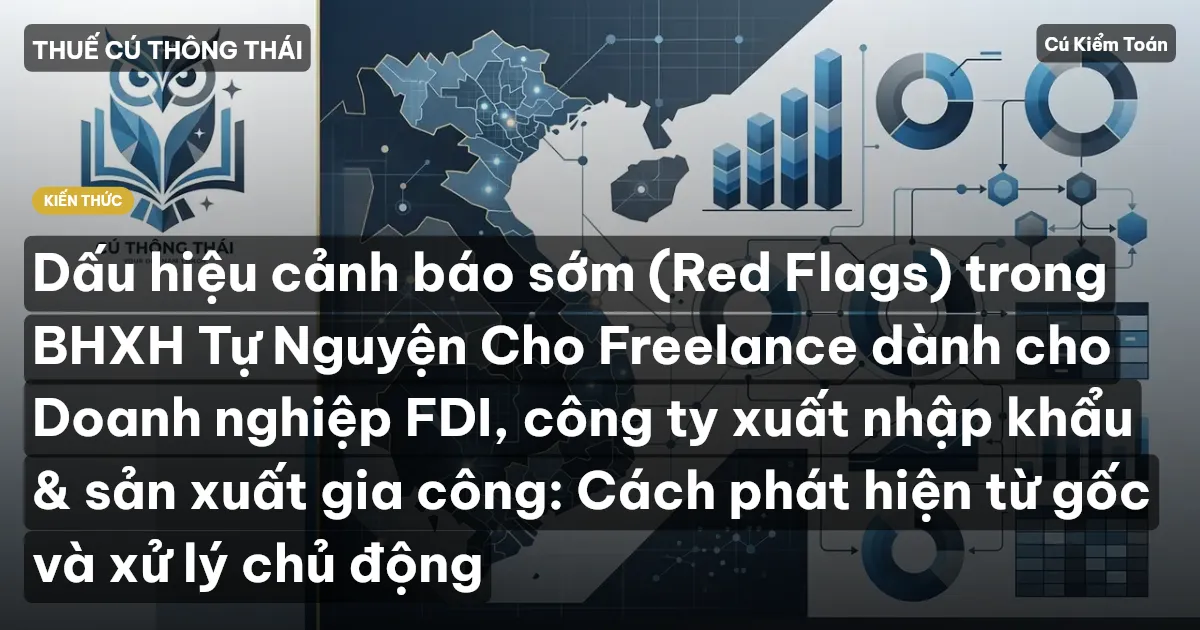 Dấu hiệu cảnh báo sớm (Red Flags) trong BHXH Tự Nguyện Cho Freelance dành cho Doanh nghiệp FDI, công ty xuất nhập khẩu & sản xuất gia công: Cách phát hiện từ gốc và xử lý chủ động