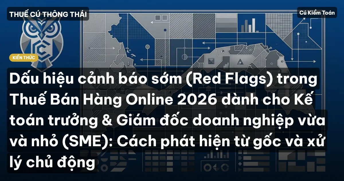 Dấu hiệu cảnh báo sớm (Red Flags) trong Thuế Bán Hàng Online 2026 dành cho Kế toán trưởng & Giám đốc doanh nghiệp vừa và nhỏ (SME): Cách phát hiện từ gốc và xử lý chủ động