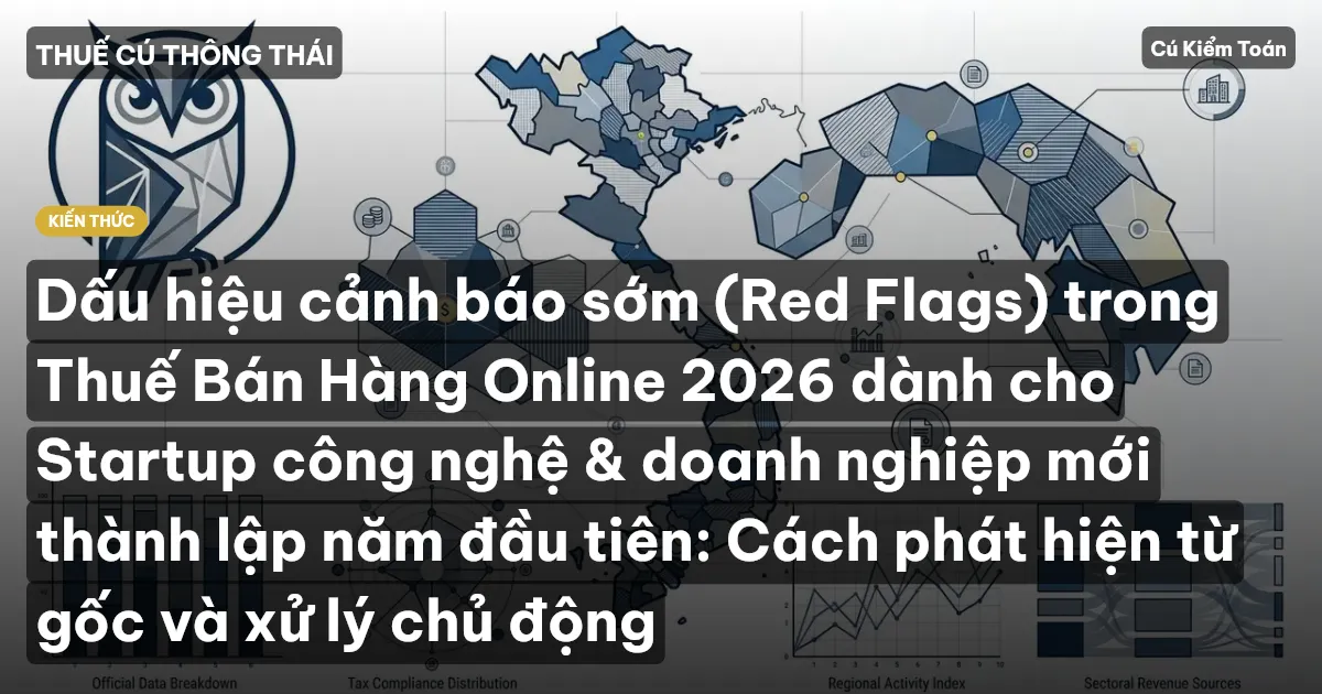 Dấu hiệu cảnh báo sớm (Red Flags) trong Thuế Bán Hàng Online 2026 dành cho Startup công nghệ & doanh nghiệp mới thành lập năm đầu tiên: Cách phát hiện từ gốc và xử lý chủ động