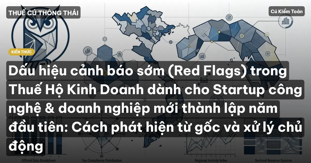 Dấu hiệu cảnh báo sớm (Red Flags) trong Thuế Hộ Kinh Doanh dành cho Startup công nghệ & doanh nghiệp mới thành lập năm đầu tiên: Cách phát hiện từ gốc và xử lý chủ động