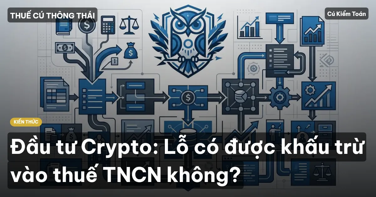 Đầu tư Crypto: Lỗ có được khấu trừ vào thuế TNCN không?