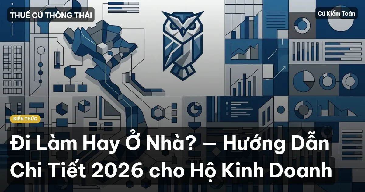 Đi Làm Hay Ở Nhà? — Hướng Dẫn Chi Tiết 2026 cho Hộ Kinh Doanh