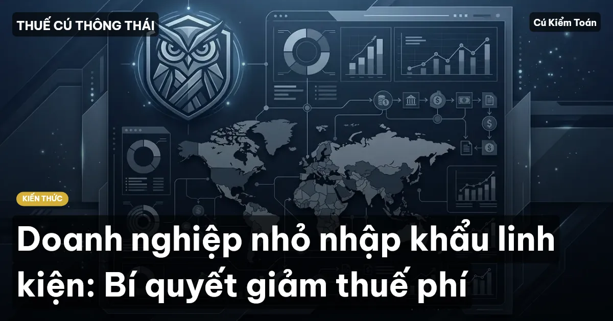 Doanh nghiệp nhỏ nhập khẩu linh kiện: Bí quyết giảm thuế phí