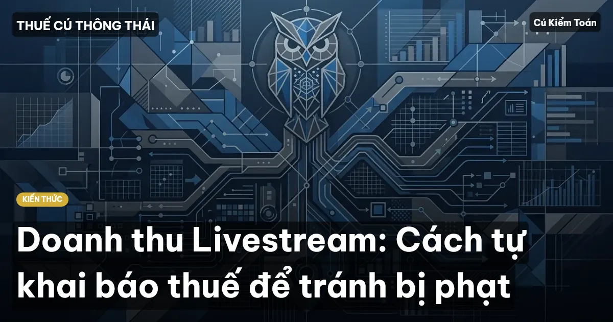 Doanh thu Livestream: Cách tự khai báo thuế để tránh bị phạt