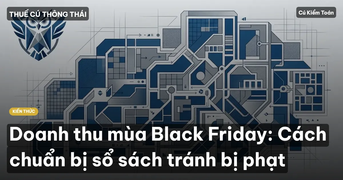 Doanh thu mùa Black Friday: Cách chuẩn bị sổ sách tránh bị phạt