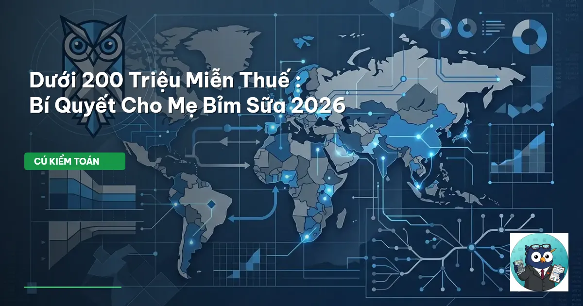 Dưới 200 Triệu Miễn Thuế : Bí Quyết Cho Mẹ Bỉm Sữa 2026