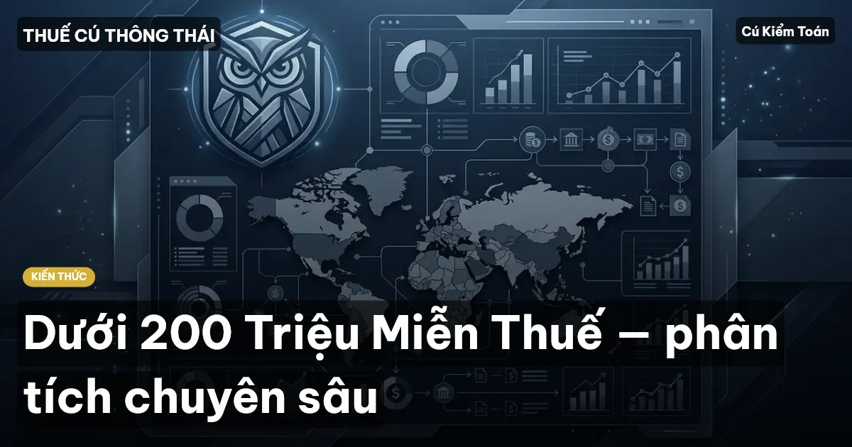 Dưới 200 Triệu Miễn Thuế — phân tích chuyên sâu