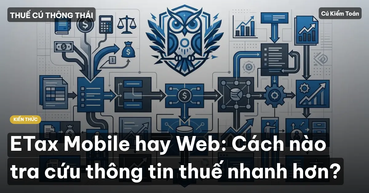 ETax Mobile hay Web: Cách nào tra cứu thông tin thuế nhanh hơn?