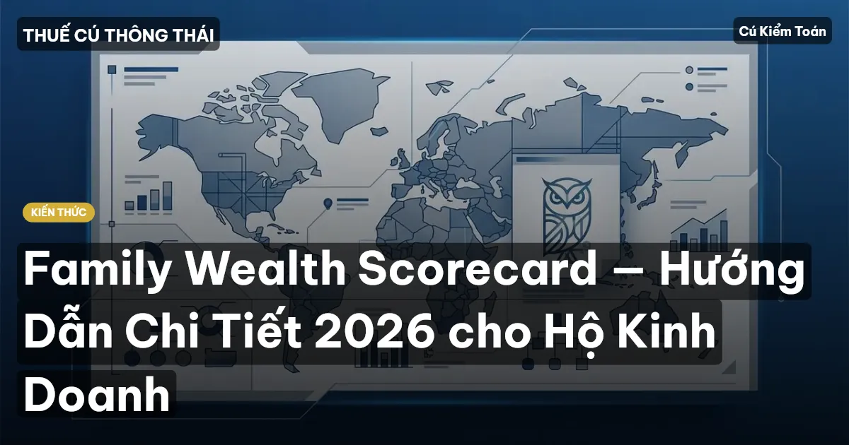 Family Wealth Scorecard — Hướng Dẫn Chi Tiết 2026 cho Hộ Kinh Doanh
