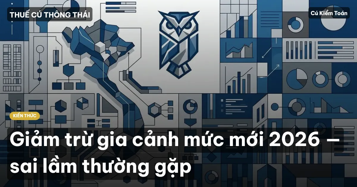 Giảm trừ gia cảnh mức mới 2026 — sai lầm thường gặp